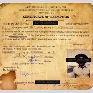 Certificate of exemption