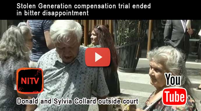 A landmark Stolen Generation compensation trial has ended in bitter disappointment for an Indigenous family