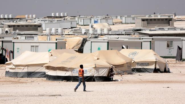 Za'atari refugee camp in Jordan.