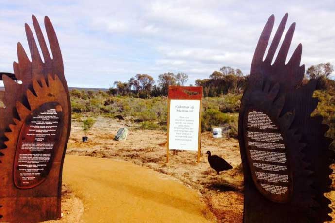 The Kukenarup memorial, 15km west of Ravensthorpe in Western Australia, and the accompanying walk trail<br>Image: Tara De Landgrafft