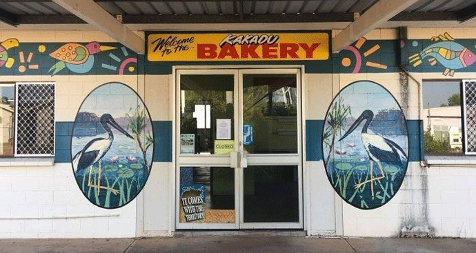 Closed up Kakadu Bakery.