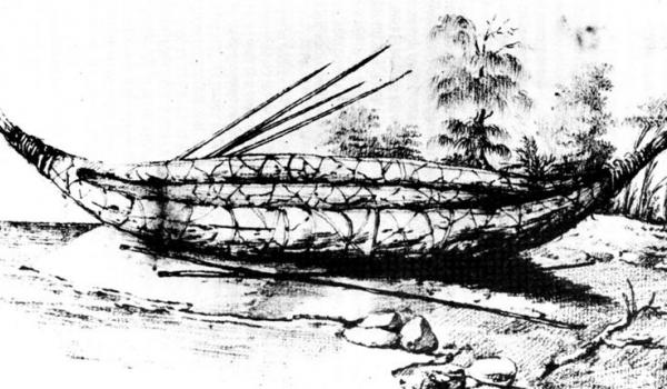 Tasmanian Bark Canoe
