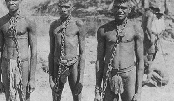 The unspeakable savagery the British and their Anglo-Celtic Australian spawn unleashed upon Aboriginal Australia included the 'sport' of burying Aboriginal babies and children up to their necks and then kicking the heads until decapitation.