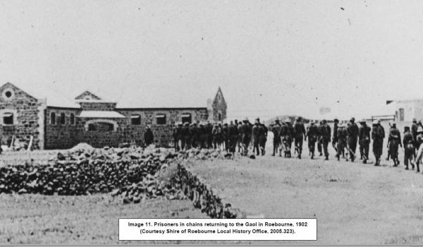 Prisoners of the North West were kept at Roebourne, usually on their way to Wadjemup (Rottnest Island Prison) 