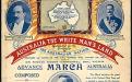 sheet music booklet of W. E. Naunton's White Australia March