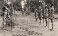 Bora ceremony showing sand sculpture design at Quambone Station, NSW in 1898. Charles Kerry / IDIDJ Australia