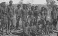 These prisoners were clapped in chains after allegedly being caught killing a farm animal near Wyndham, Australia, circa 1930