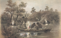Night Fishing by S. T. Gill - From The Australian Sketchbook 1864