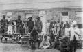 ca. 1890-1900 - Prisoners probably gathered for work detail. Some European men and Chinese men at back. Battye Library, WA