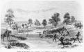 Known as the Rufus River Massacre (State Library of Victoria, IMP27/07/66/308, engraving by Samuel Calvert)