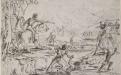 This sketch depicts the Waterloo Creek massacre (also known as the Slaughterhouse Creek massacre), part of the conflict between mounted police and Indigenous Australians in 1838. Godfrey Charles Mundy/National Library of Australia